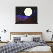 月の谷 キャンバスプリント (インサイチュ (寝室))