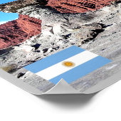 月の谷 – サンフアン – アルゼンチン –  ポスター (角)