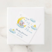 月の象の男の子のシャワーの上 フェイバータグ (インサイチュ)