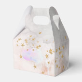 月の贈り物の上に輝く小さな星のお願い箱 フェイバーボックス (裏面サイド)