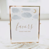 月の赤ちゃんのシャワーの兆候を好む ポスター