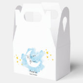 月の赤ちゃんシャワーで水色を洗う フェイバーボックス (オープン)