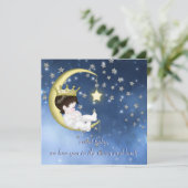 月の赤ちゃんシャワーに 招待状 (スタンド正面)