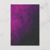 月の赤ちゃんシャワーのレジストリ エンクロージャーカード (裏面)