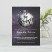 月の赤ちゃんシャワーの上をドライブ 招待状 (スタンド正面)