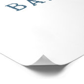 月の赤ちゃんシャワーへようこそ ポスター (角)