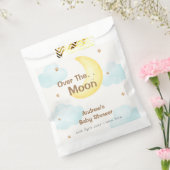 月の赤ちゃんシャワーを浴びるかわいいミニマル主義者 フェイバーバッグ (封をした状態)