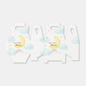 月の赤ちゃんシャワーを浴びるかわいいミニマル主義者 フェイバーボックス (折り畳みなし)