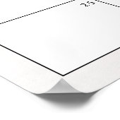 月の赤ちゃんシャワーゲームの締め切りを推測する ポスター (角)