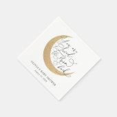 月の赤ちゃんシャワーナプキンスに愛される スタンダードカクテルナプキン (角)