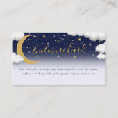 月の赤ちゃんシャワー囲いカードの上 エンクロージャーカード (正面)