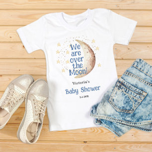 月の赤ちゃんシャワー越え Tシャツ