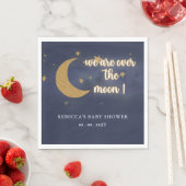 月の赤ちゃん男女兼用のシャワー スタンダードランチョンナプキン (インサイチュ)