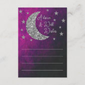 月の赤ん坊のシャワーの上で アドバイスカード (正面)