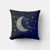 月の赤ん坊のシャワーの上で クッション (正面)