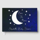 月の赤ん坊のシャワーの上で ゲストブック (正面)