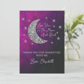 月の赤ん坊のシャワーの上で サンキューカード (スタンド正面)