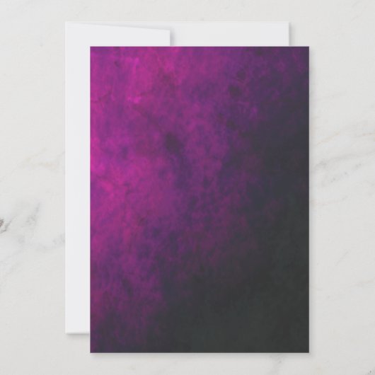 月の赤ん坊のシャワーの上で 招待状 (裏面)