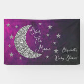 月の赤ん坊のシャワーの上で 横断幕 (横)