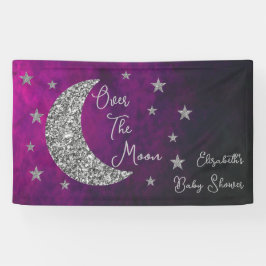 月の赤ん坊のシャワーの上で 横断幕