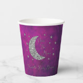 月の赤ん坊のシャワーの上で 紙コップ (正面)