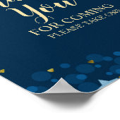 月の赤ん坊のシャワーの上に感謝来する ポスター (角)