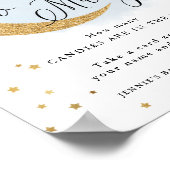 月の赤ん坊のシャワーゲームの上に何青を推測 ポスター (角)