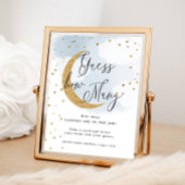 月の赤ん坊のシャワーゲームの上に何青を推測 ポスター