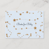 月の赤ん坊のシャワーブックリクエストへ エンクロージャーカード (裏面)