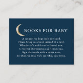 月の赤ん坊のシャワー予約のリクエスト エンクロージャーカード (正面)