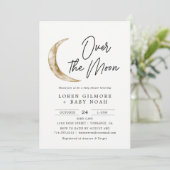 月の赤ん坊のシャワー少年の上 招待状 (スタンド正面)