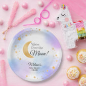 月の赤ん坊のシャワー男女兼用を夢見る ペーパープレート (パーティー)
