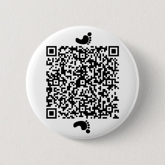 月の足跡 缶バッジ (正面)