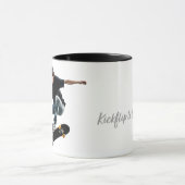 月の軌道にキックフリップ マグカップ (中央)