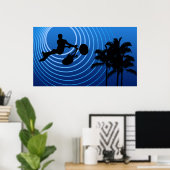 月の輝きのサイクル ポスター (ホームオフィス)