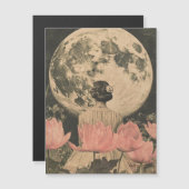 月の輝くエレガンス – 月のある女性のバックビュー (正面/裏面)