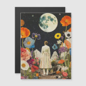 月の輝くエレガンス – 月のある女性のバックビュー3 (正面/裏面)