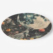 月の輝くエレガンス – 月のある女性(3) ペーパープレート (アングル)