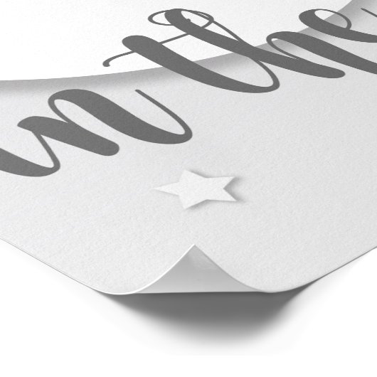 月の輝く星の保育園アートプリント3/3 ポスター (角)