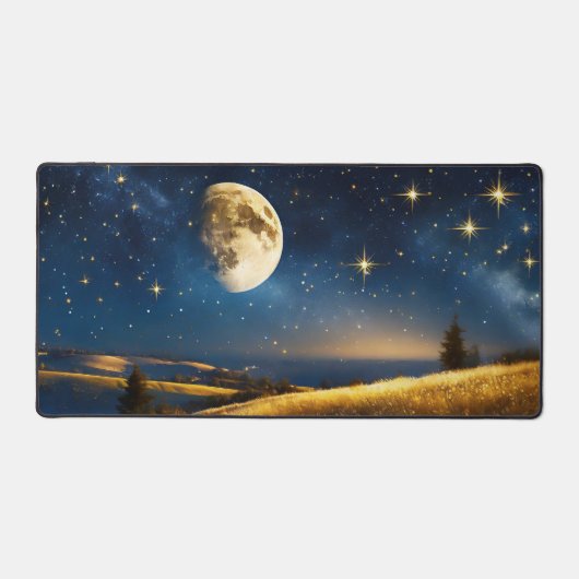 月の輝く静寂：天の交響曲 デスクマット (正面)