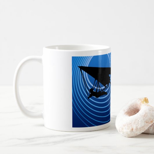月の輝つるきの滑空 コーヒーマグカップ (ドーナツ)
