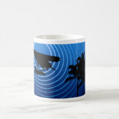 月の輝つるきの滑空 コーヒーマグカップ (中央)