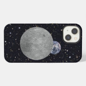 月の遠い側 地球 星空 iPhoneケース (裏面横)