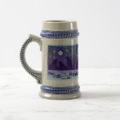 月の遠ぼえ ビールジョッキ (左)