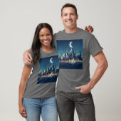 月の都市のギフト Tシャツ (ユニセックス)