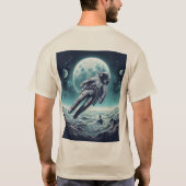 月の重力アドベンチャーティー Tシャツ (裏面)