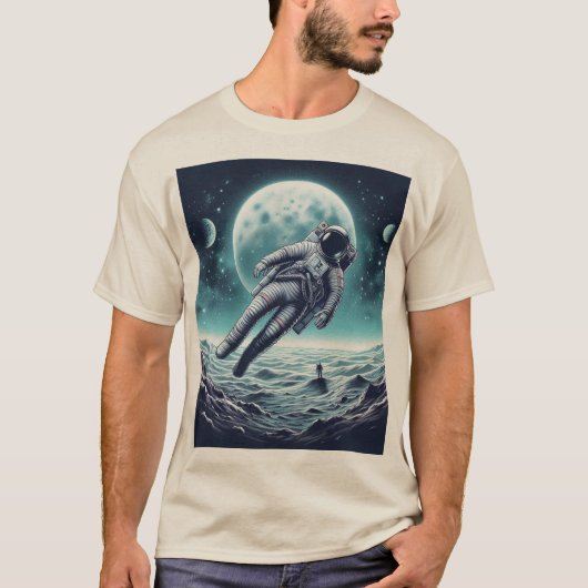 月の重力アドベンチャーティー Tシャツ (正面)