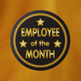 月の金ゴールド星の従業員 缶バッジ