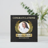 月の金ゴールド表彰カードの従業員 招待状 (スタンド正面)