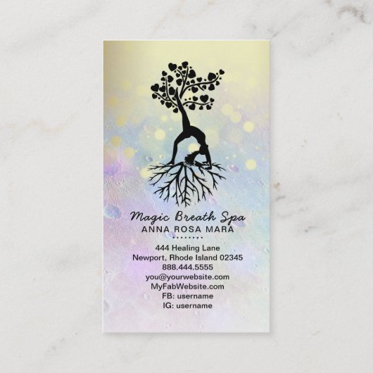 *～*月の金ゴールド 名刺 (裏面)